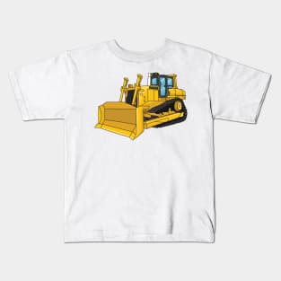 Bulldozer cartoon illustration Kids T-Shirt